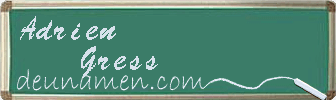 Adrien Gress Visitenkarte